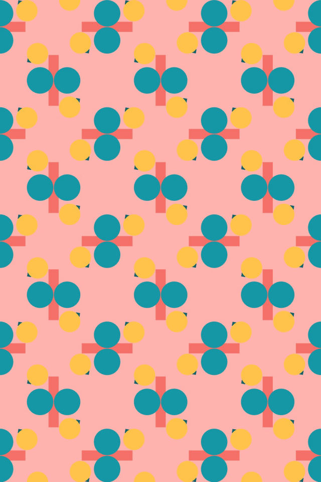 a candy-floss tile pattern repeating 3 across, edge to edge