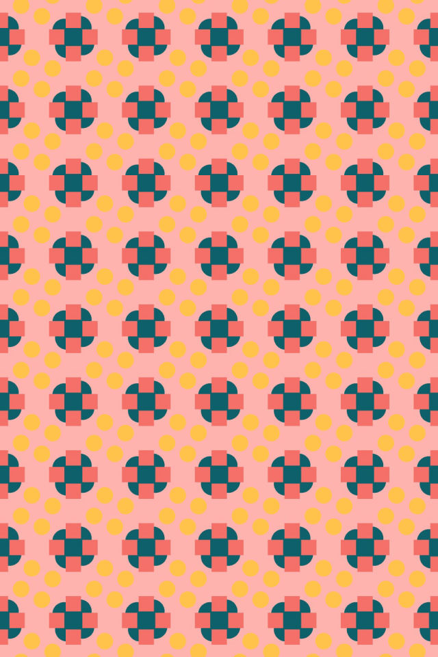 a candy-floss tile pattern repeating 6 across, edge to edge