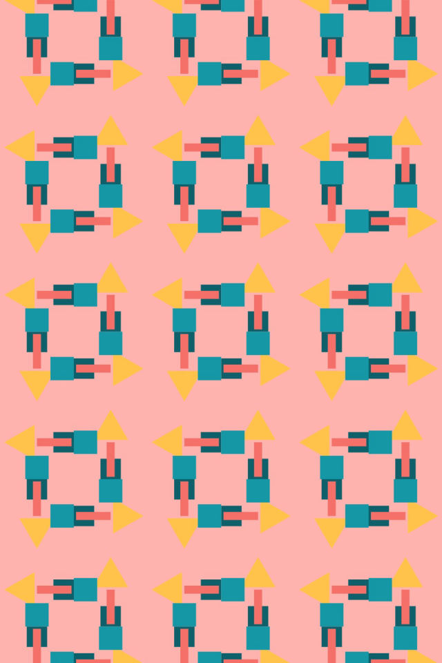 a candy-floss tile pattern repeating 3 across, edge to edge