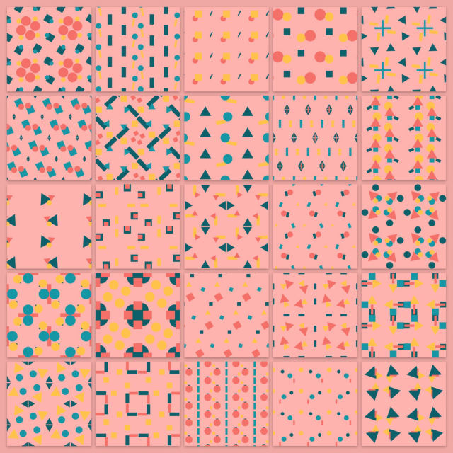 5 by 5 candy-floss pages on one sheet