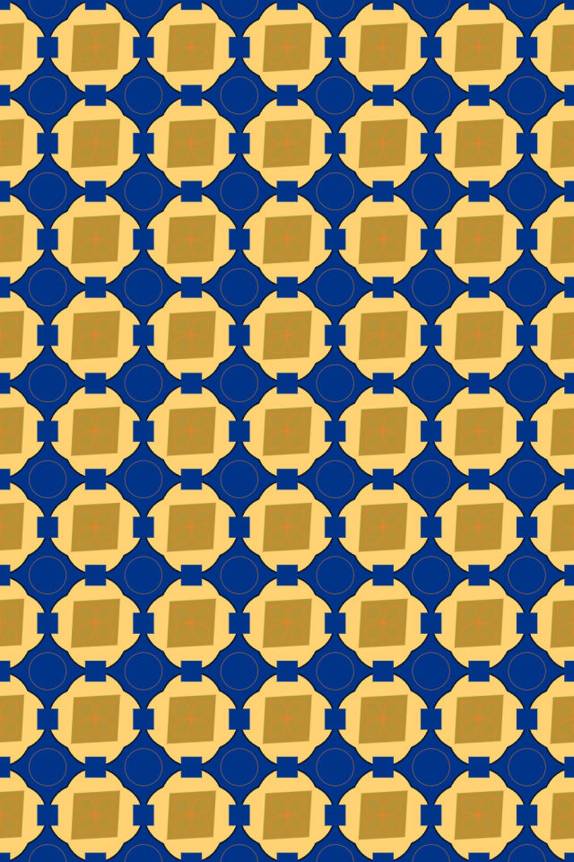 a royal-sunset tile pattern repeating 6 across, edge to edge