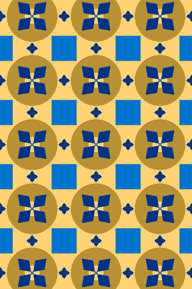 a royal-sunset tile pattern repeating 3 across, edge to edge