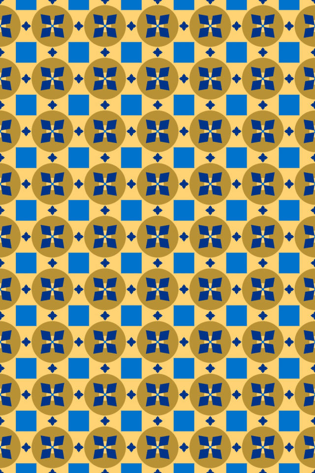 a royal-sunset tile pattern repeating 6 across, edge to edge