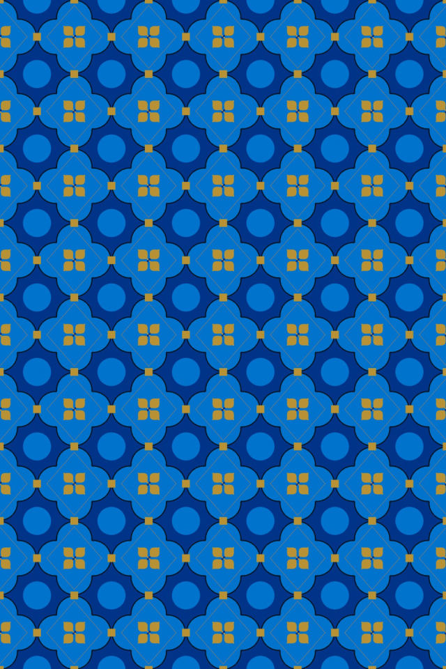 a royal-sunset tile pattern repeating 6 across, edge to edge