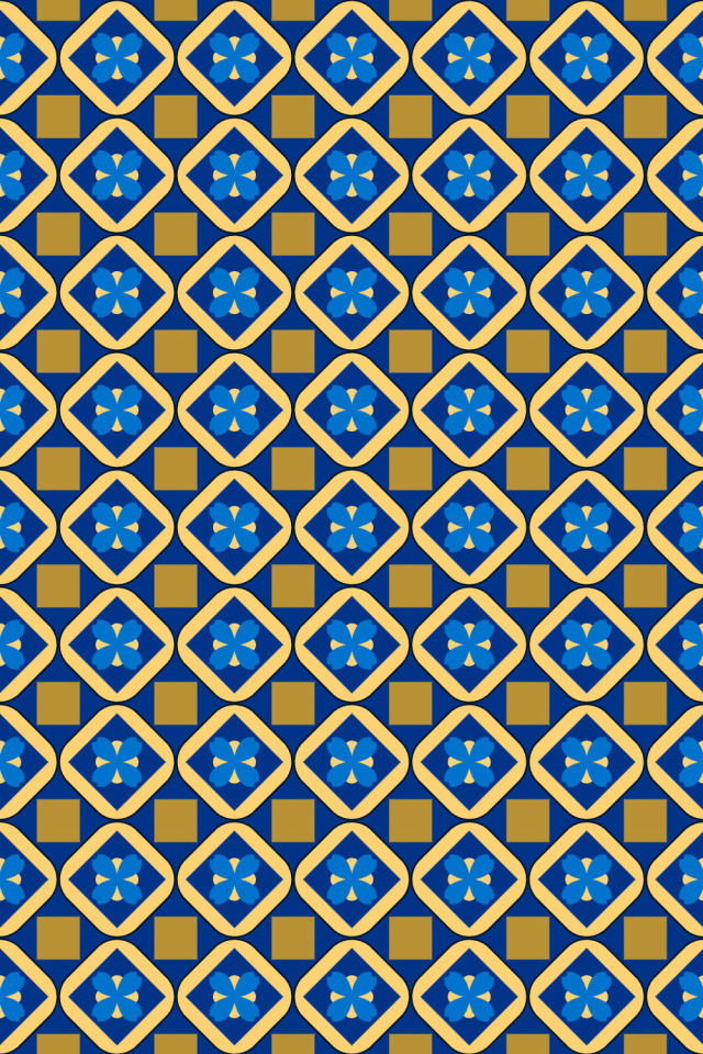 a royal-sunset tile pattern repeating 6 across, edge to edge