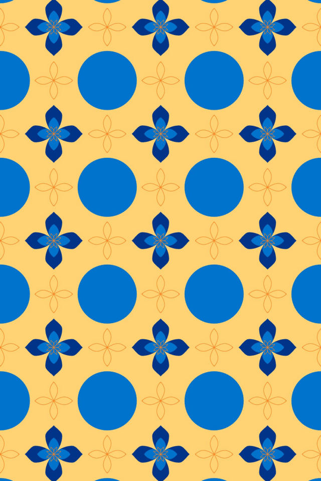 a royal-sunset tile pattern repeating 3 across, edge to edge