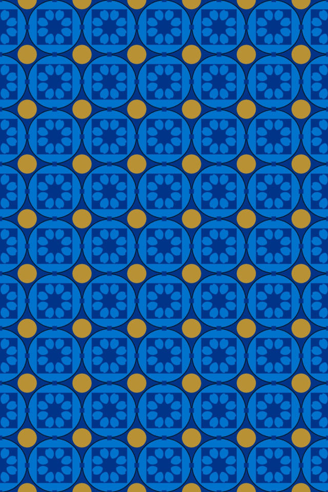 a royal-sunset tile pattern repeating 6 across, edge to edge