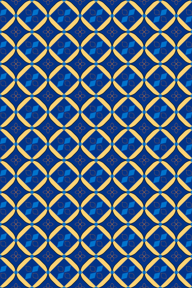 a royal-sunset tile pattern repeating 6 across, edge to edge