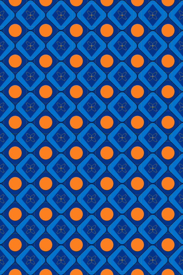a royal-sunset tile pattern repeating 6 across, edge to edge