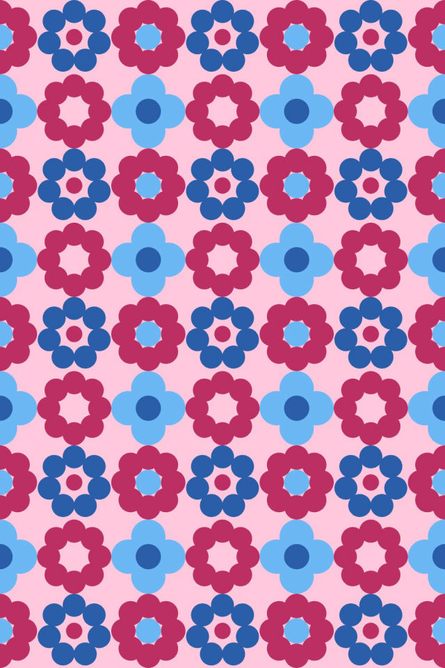 a cotton-candy tile pattern repeating 3 across, edge to edge