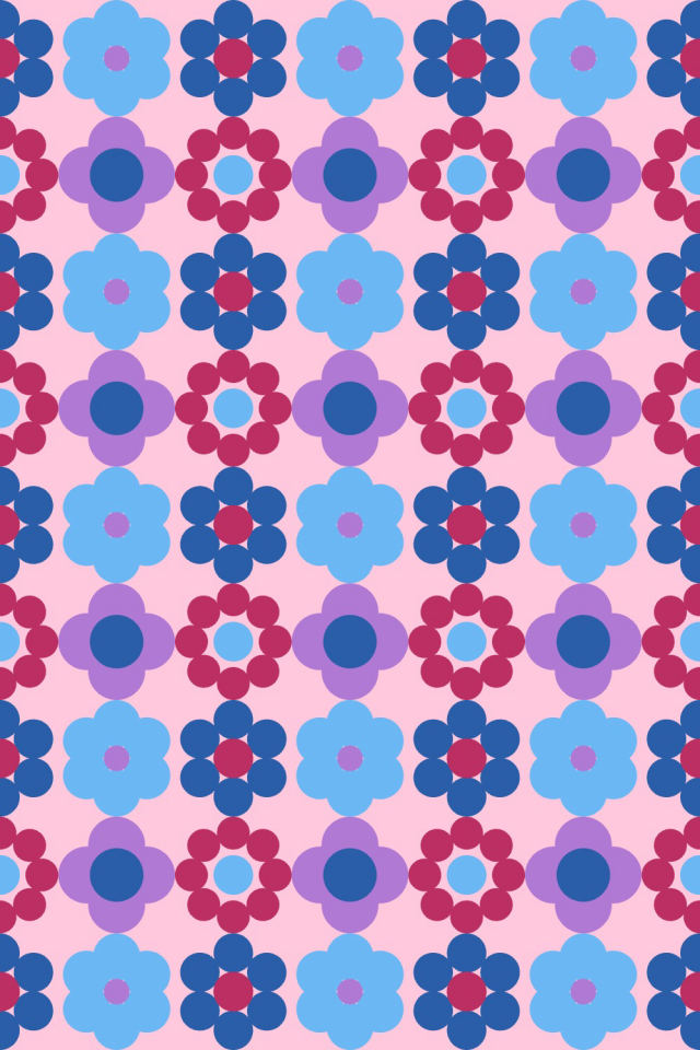 a cotton-candy tile pattern repeating 3 across, edge to edge
