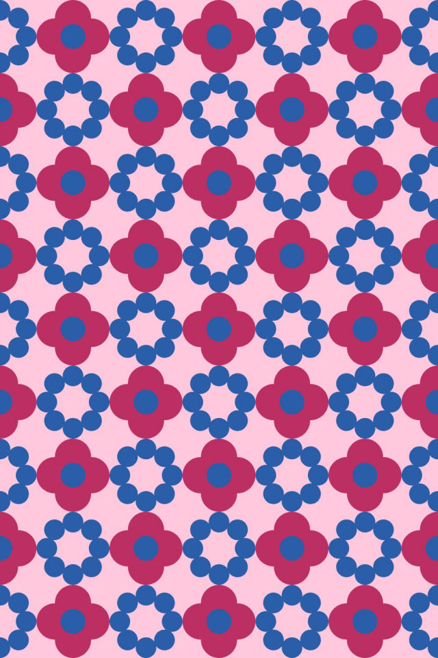 a cotton-candy tile pattern repeating 3 across, edge to edge