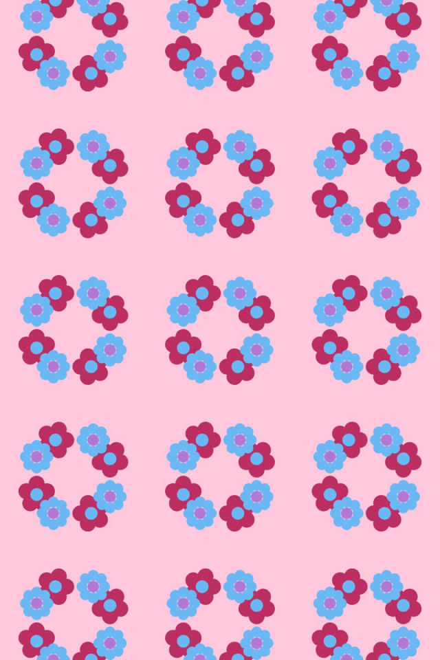 a cotton-candy tile pattern repeating 3 across, edge to edge