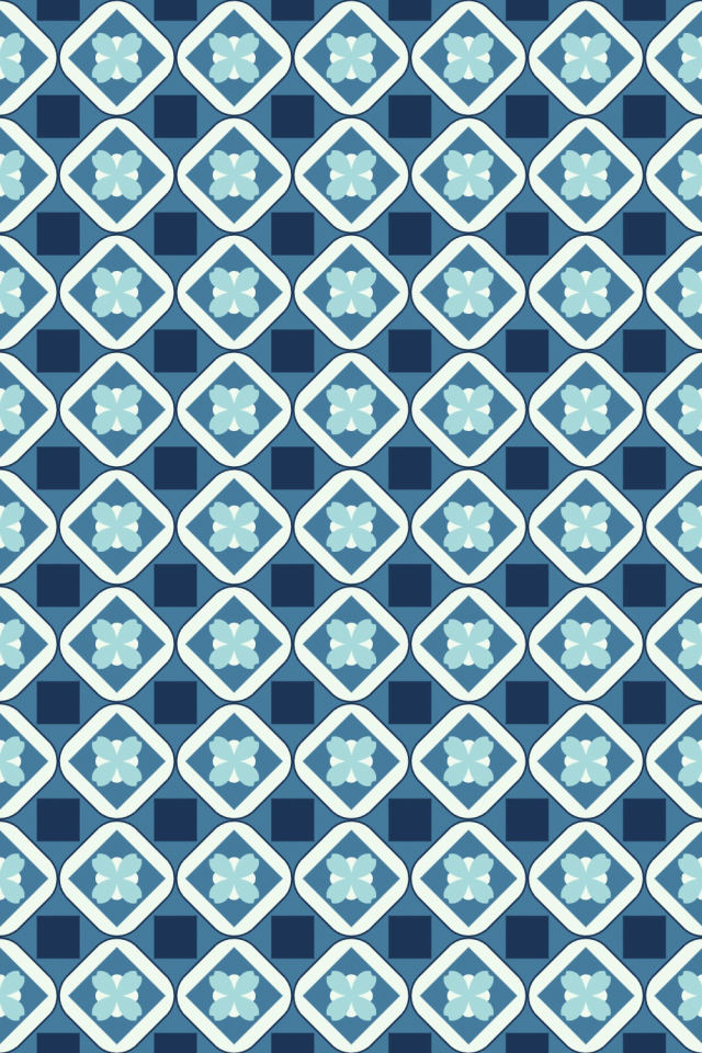 a mediterranean tile pattern repeating 6 across, edge to edge