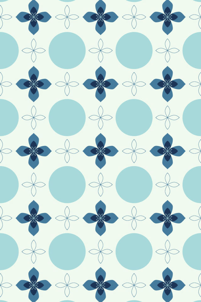 a mediterranean tile pattern repeating 3 across, edge to edge