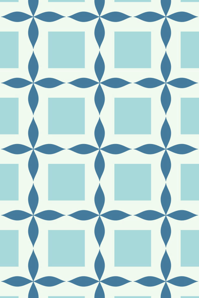 a mediterranean tile pattern repeating 3 across, edge to edge