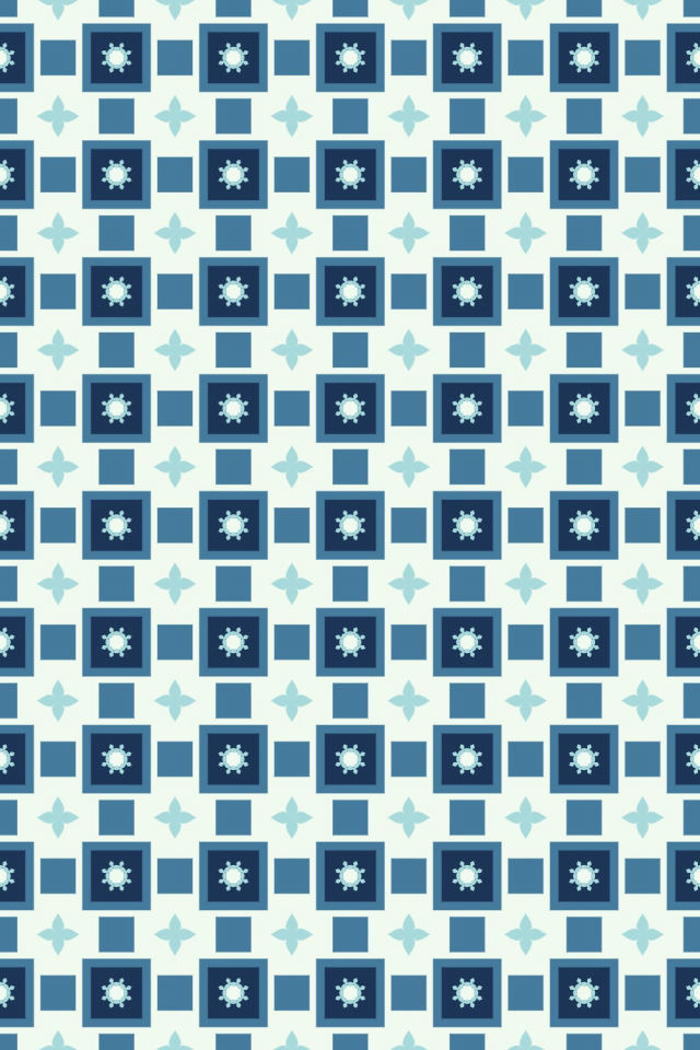 a mediterranean tile pattern repeating 6 across, edge to edge