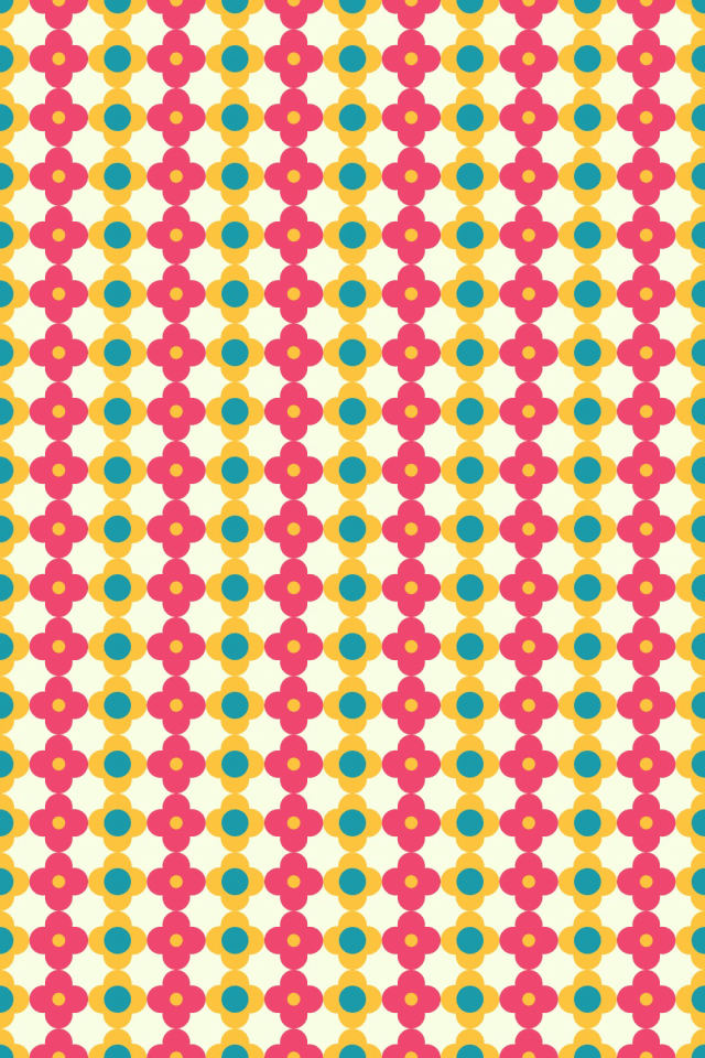 a bright-contrast tile pattern repeating 6 across, edge to edge