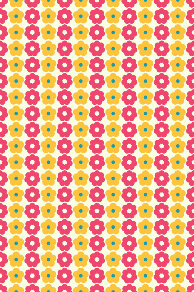 a bright-contrast tile pattern repeating 6 across, edge to edge