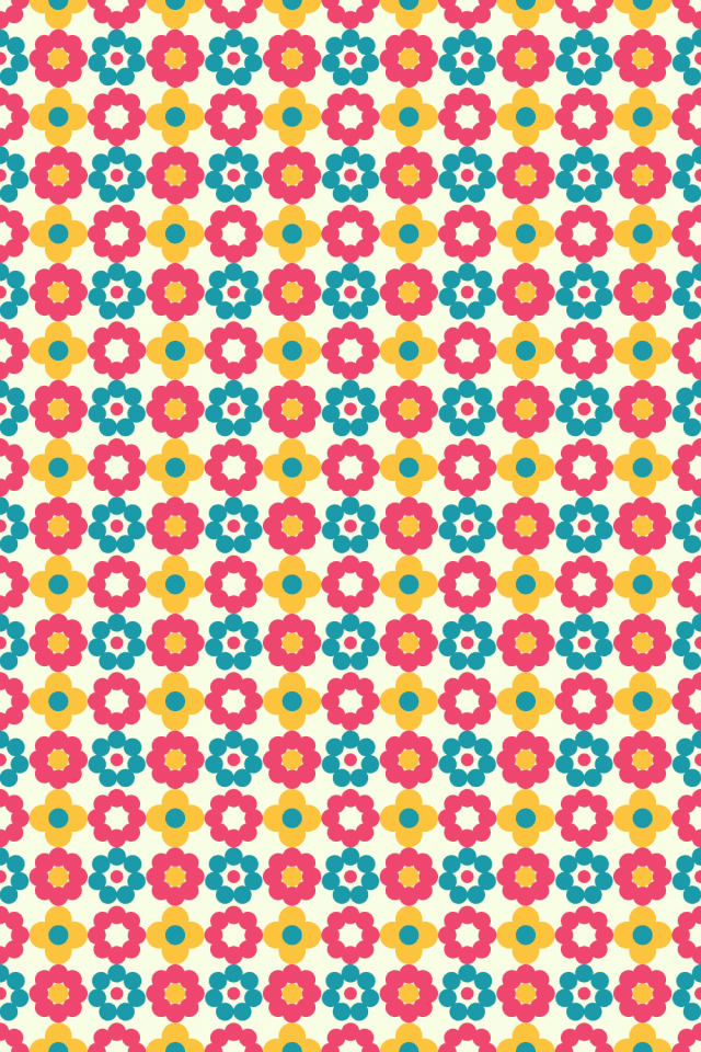 a bright-contrast tile pattern repeating 6 across, edge to edge