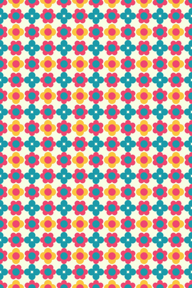 a bright-contrast tile pattern repeating 6 across, edge to edge