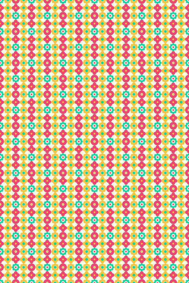a bright-contrast tile pattern repeating 6 across, edge to edge