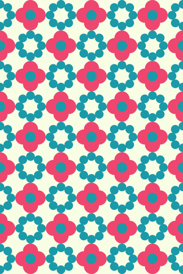 a bright-contrast tile pattern repeating 3 across, edge to edge