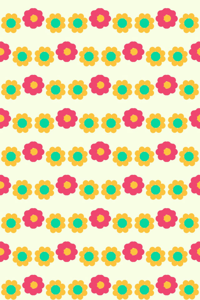 a bright-contrast tile pattern repeating 3 across, edge to edge