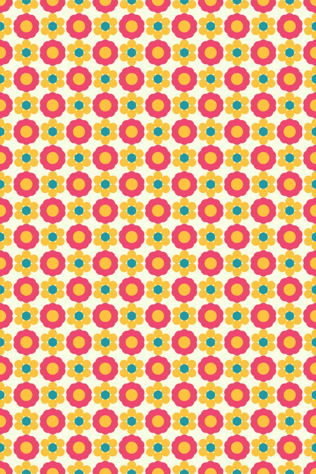 a bright-contrast tile pattern repeating 6 across, edge to edge