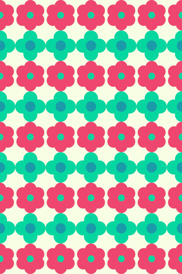 a bright-contrast tile pattern repeating 3 across, edge to edge