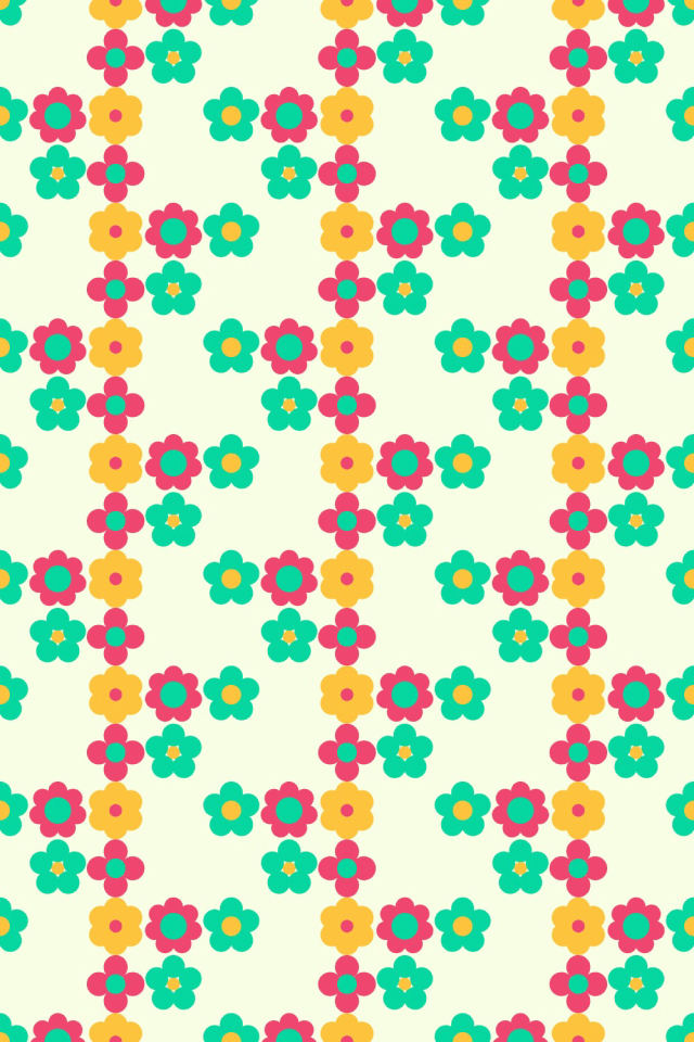 a bright-contrast tile pattern repeating 3 across, edge to edge