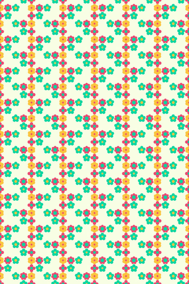 a bright-contrast tile pattern repeating 6 across, edge to edge