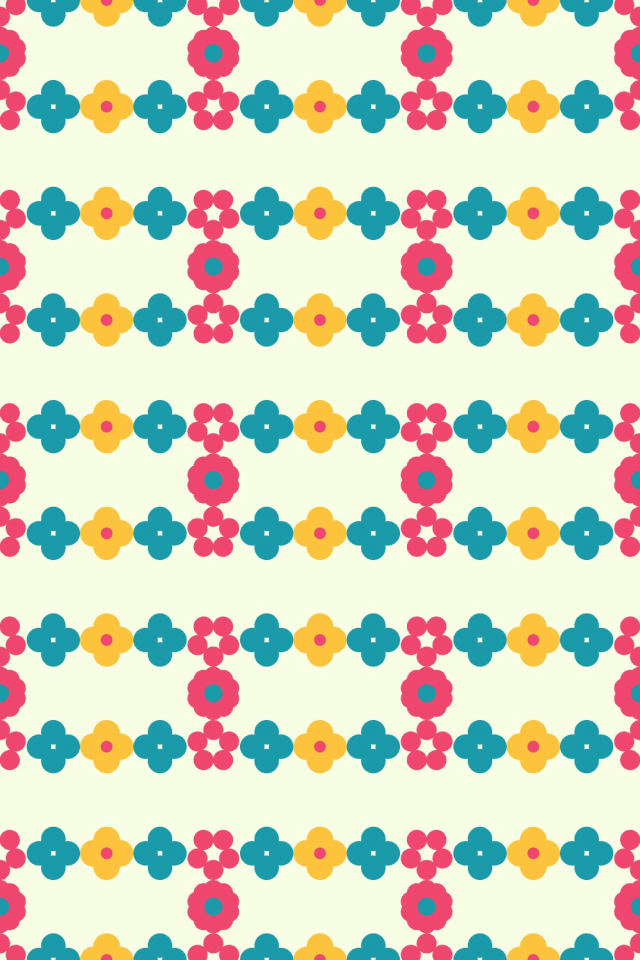 a bright-contrast tile pattern repeating 3 across, edge to edge