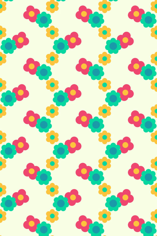 a bright-contrast tile pattern repeating 3 across, edge to edge