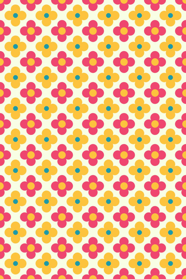 a bright-contrast tile pattern repeating 6 across, edge to edge