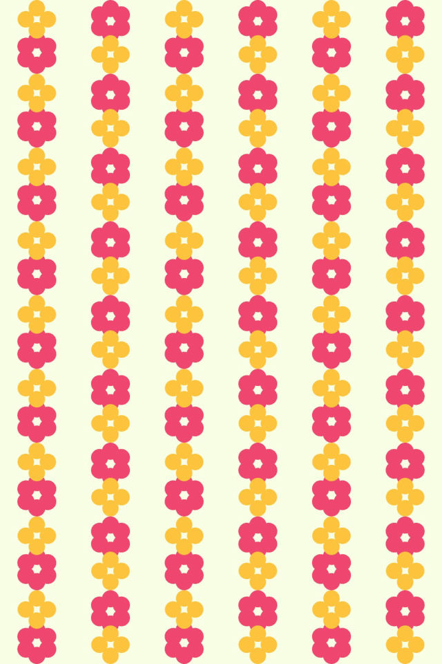 a bright-contrast tile pattern repeating 3 across, edge to edge
