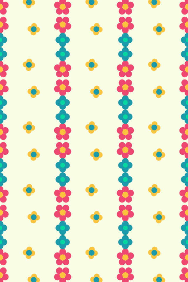 a bright-contrast tile pattern repeating 3 across, edge to edge