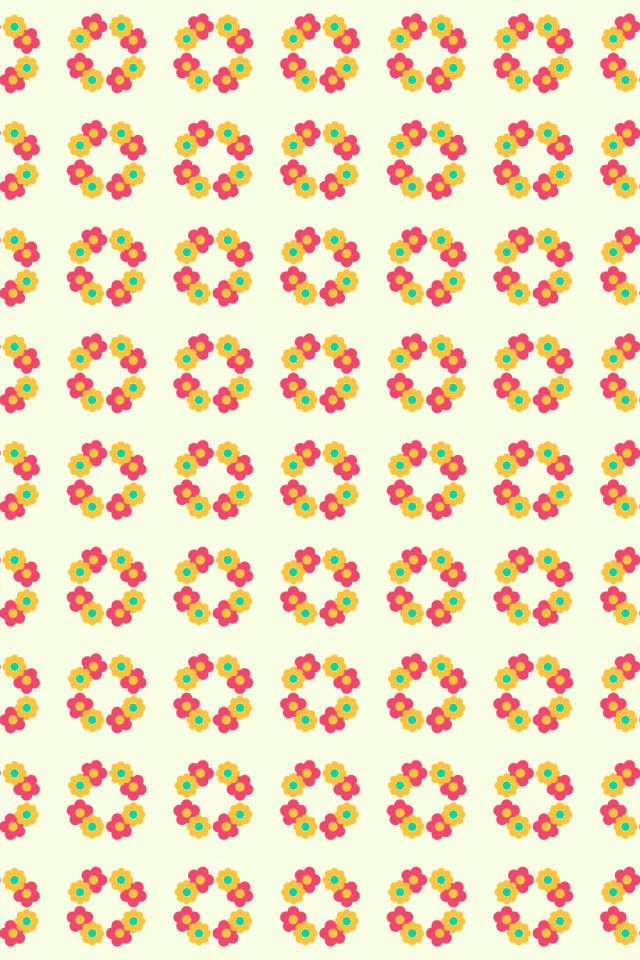 a bright-contrast tile pattern repeating 6 across, edge to edge