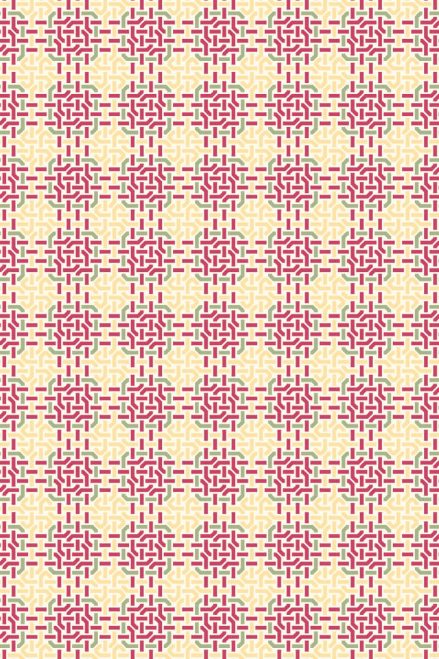 a peachy-rose tile pattern repeating 6 across, edge to edge