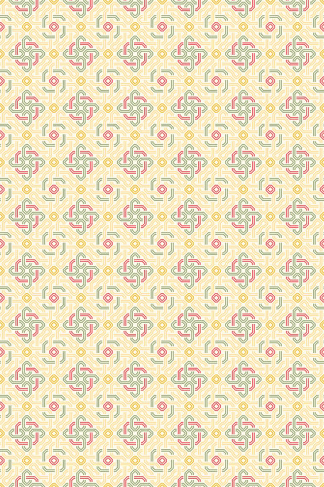 a peachy-rose tile pattern repeating 6 across, edge to edge