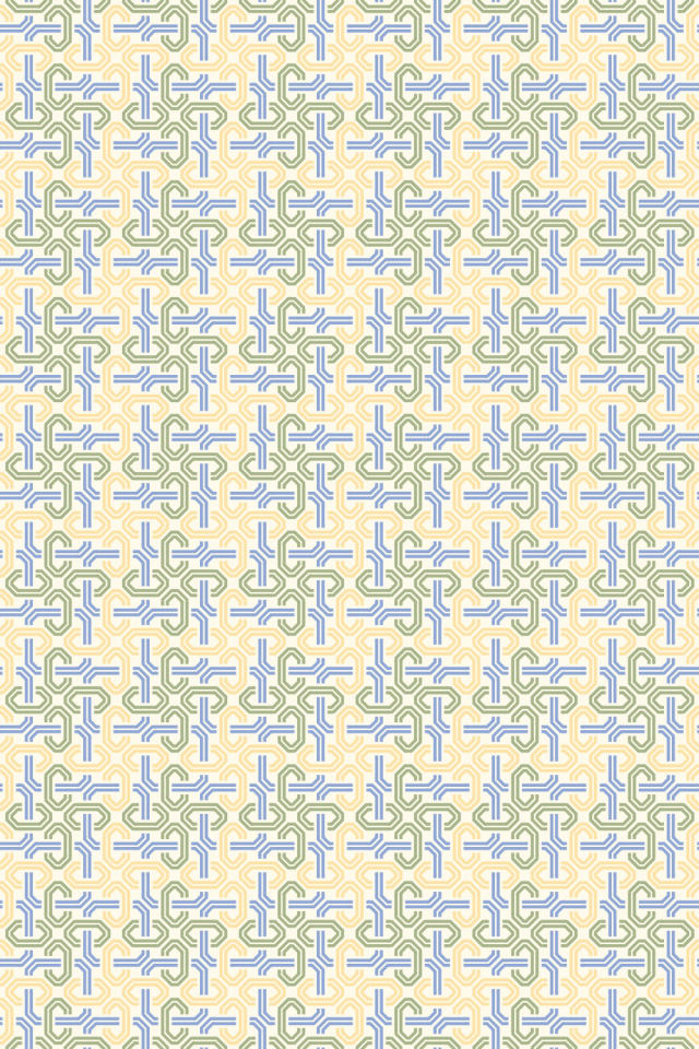 a peachy-rose tile pattern repeating 6 across, edge to edge
