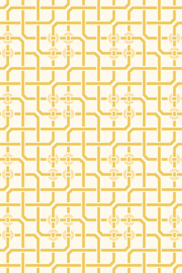 a peachy-rose tile pattern repeating 3 across, edge to edge