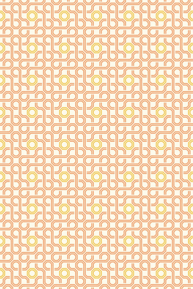 a peachy-rose tile pattern repeating 6 across, edge to edge