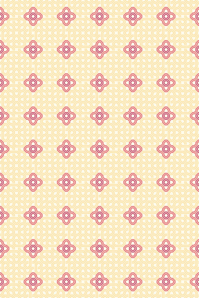 a peachy-rose tile pattern repeating 6 across, edge to edge