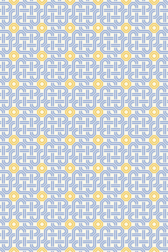 a peachy-rose tile pattern repeating 6 across, edge to edge