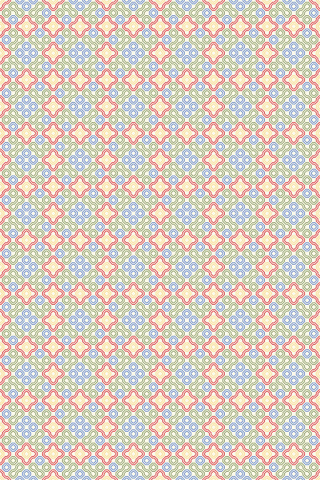 a peachy-rose tile pattern repeating 6 across, edge to edge