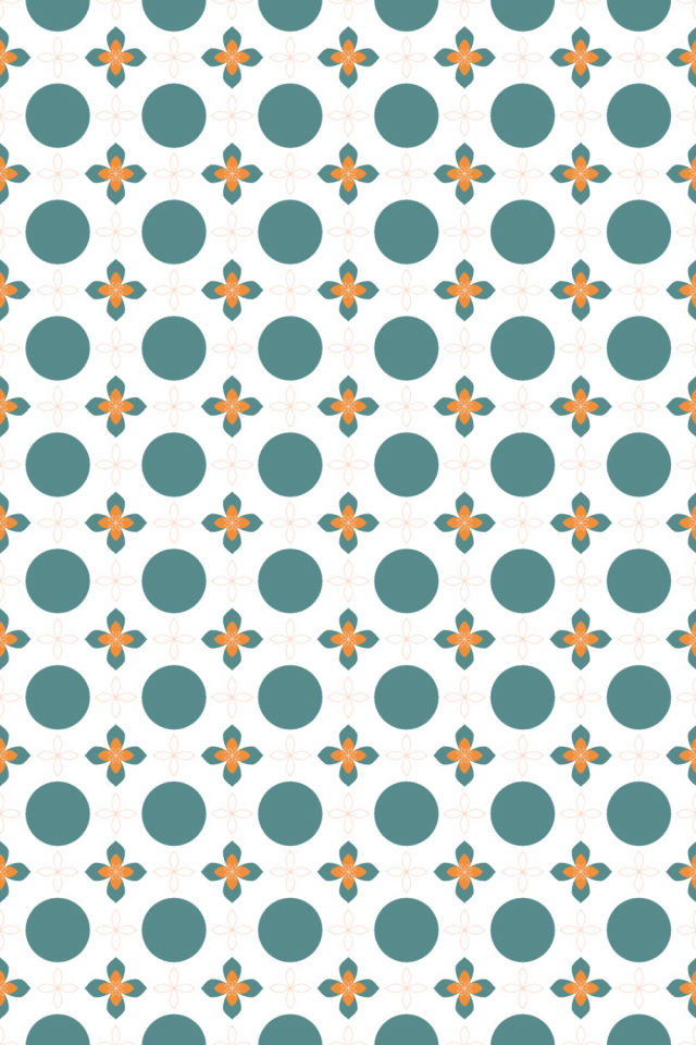 a coral-reef tile pattern repeating 6 across, edge to edge
