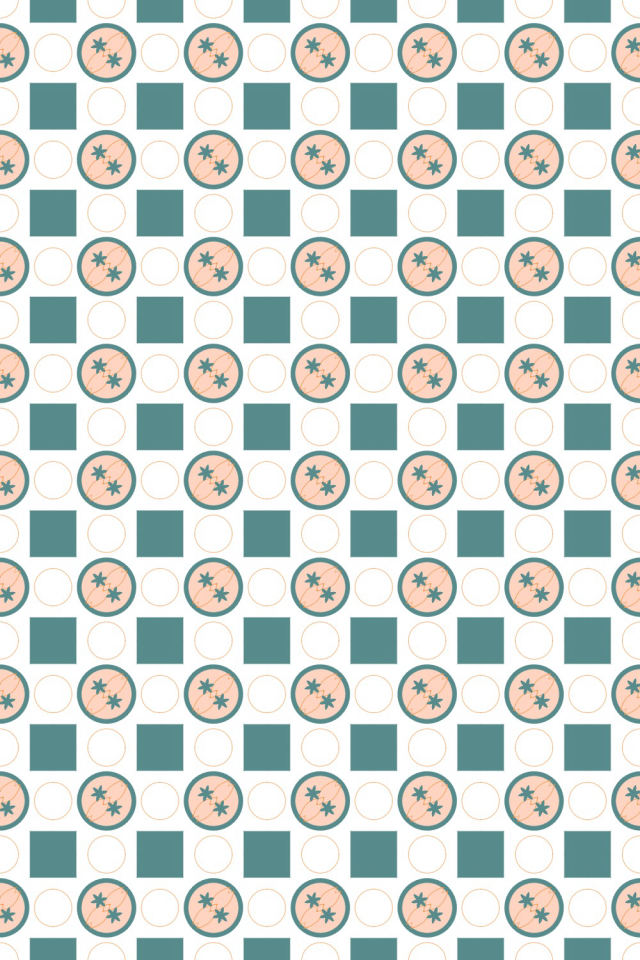 a coral-reef tile pattern repeating 6 across, edge to edge
