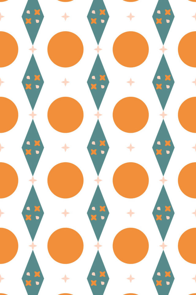 a coral-reef tile pattern repeating 3 across, edge to edge