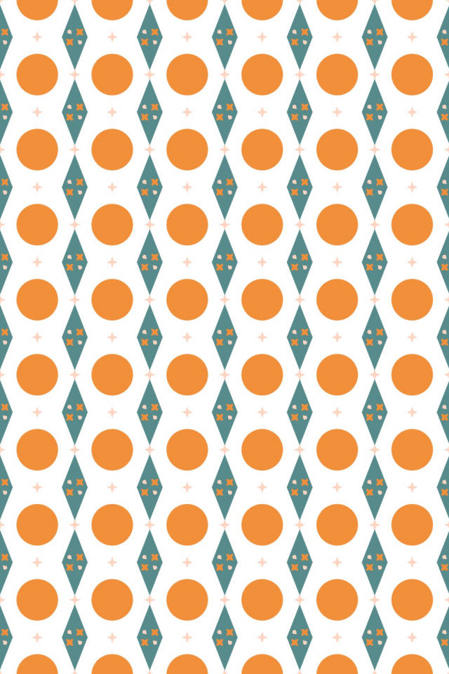 a coral-reef tile pattern repeating 6 across, edge to edge